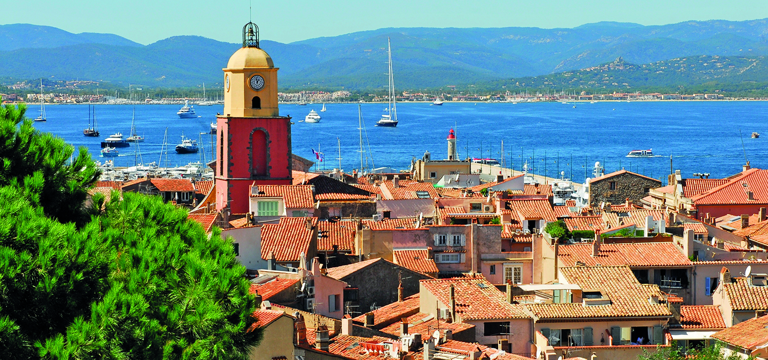 Saint Tropez yacht charters offer stunning views of the old town against the vibrant blue sea